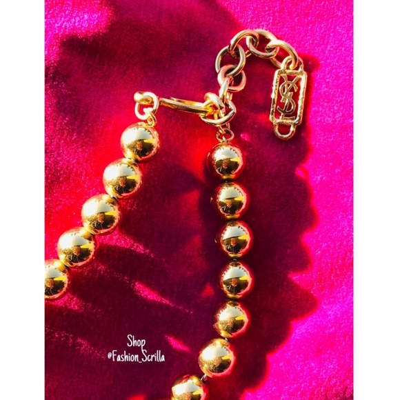 YSL Vintage Yves Saint Laurent Goossens Gripoix Necklace - Picture 5 of 8
